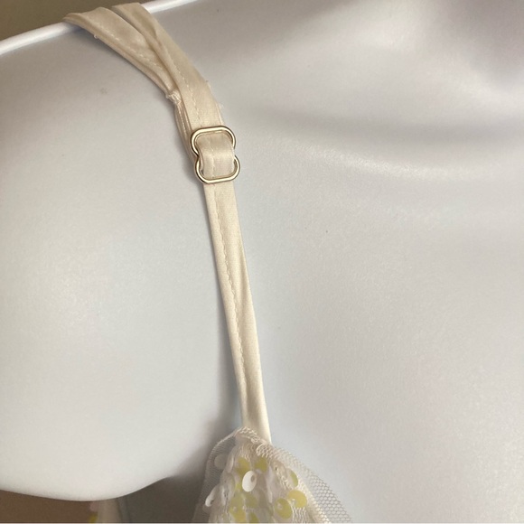 Lulu’s Mirrorball White Iridescent Sequin Mini Dress, Sz XL - Picture 8 of 16